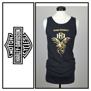 Harley-Davidson Black Tank with Gold Graphic